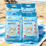 3℃ Cooling Wipes, Portable Summer Cooler